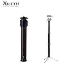 XILETU Aluminum Alloy Selfie Stick Tripod Central Axis Extension Rod Photography Camera Bracket Heightening Accessories