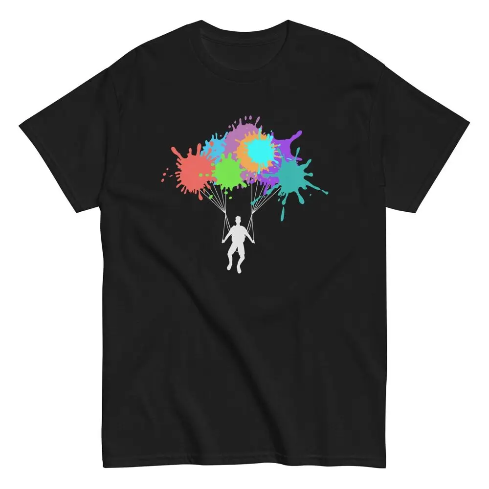 Skydiver Paraglider Colorful Unisex T-Shirt Skydiving Lover Gift Tee