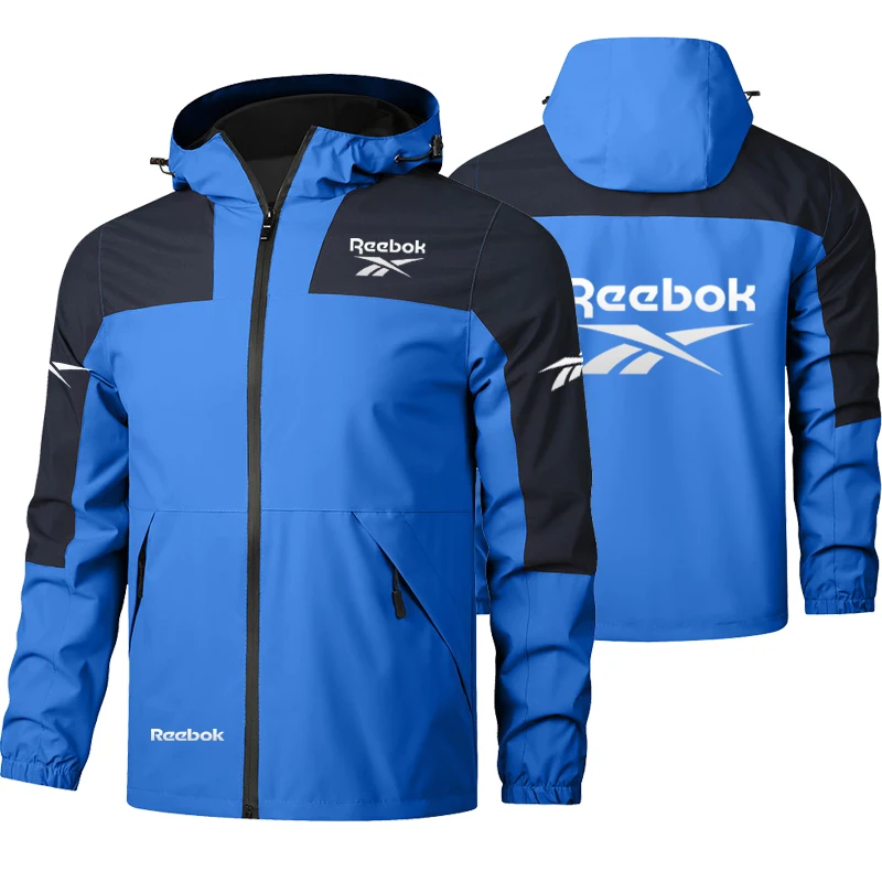 Chaqueta Reebok bicolor logo parche hombre/mujer - close-up view