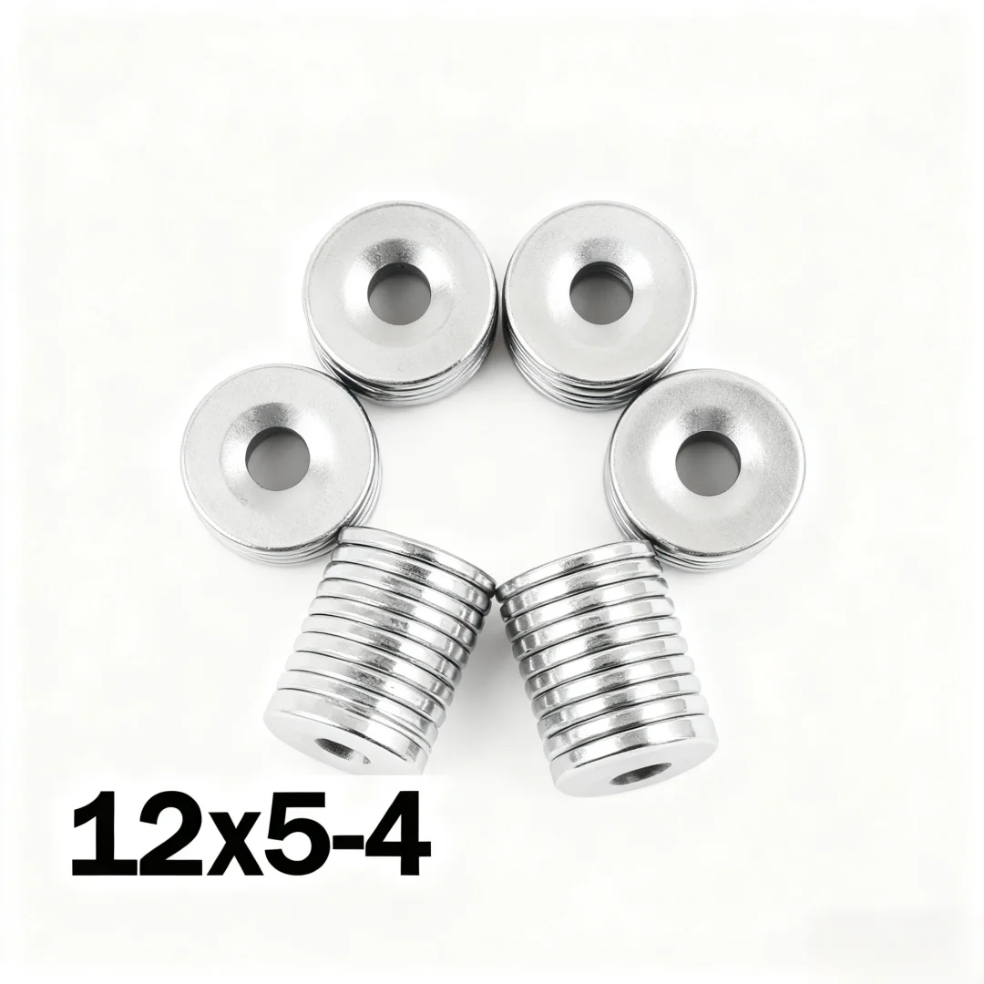 12x5-4mm Super Strong Magnet N35 Round With Holes Magnetic NdFeB Neodymium Magnet Powerful Disc imanes Refrigerator Magnets