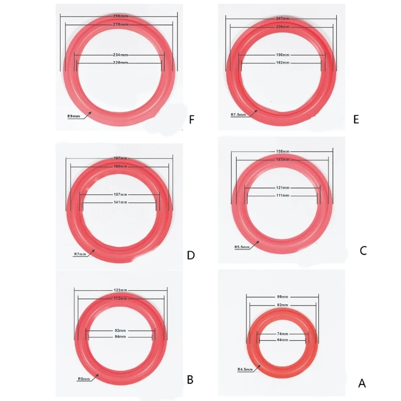 Cuscino surround in schiuma per altoparlante personalizzabile Ottimizza le prestazioni acustiche Accessorio per altoparlante in