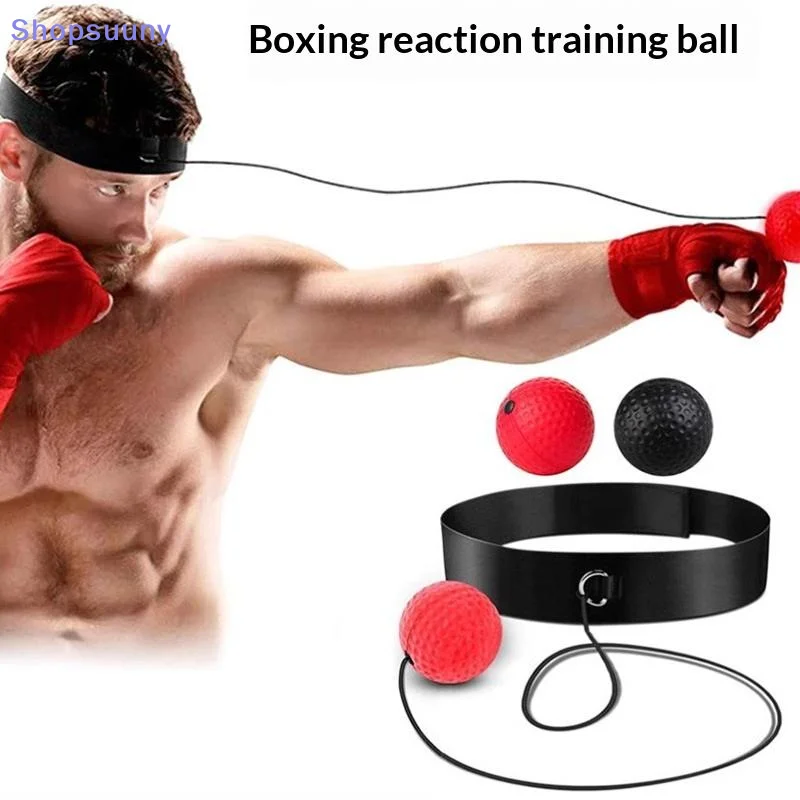 [SU]Boxing Training Ball With Headband Boxing Reflex Ball For Reaction Punching Adult Children's Sports Rebound Reaction Balls