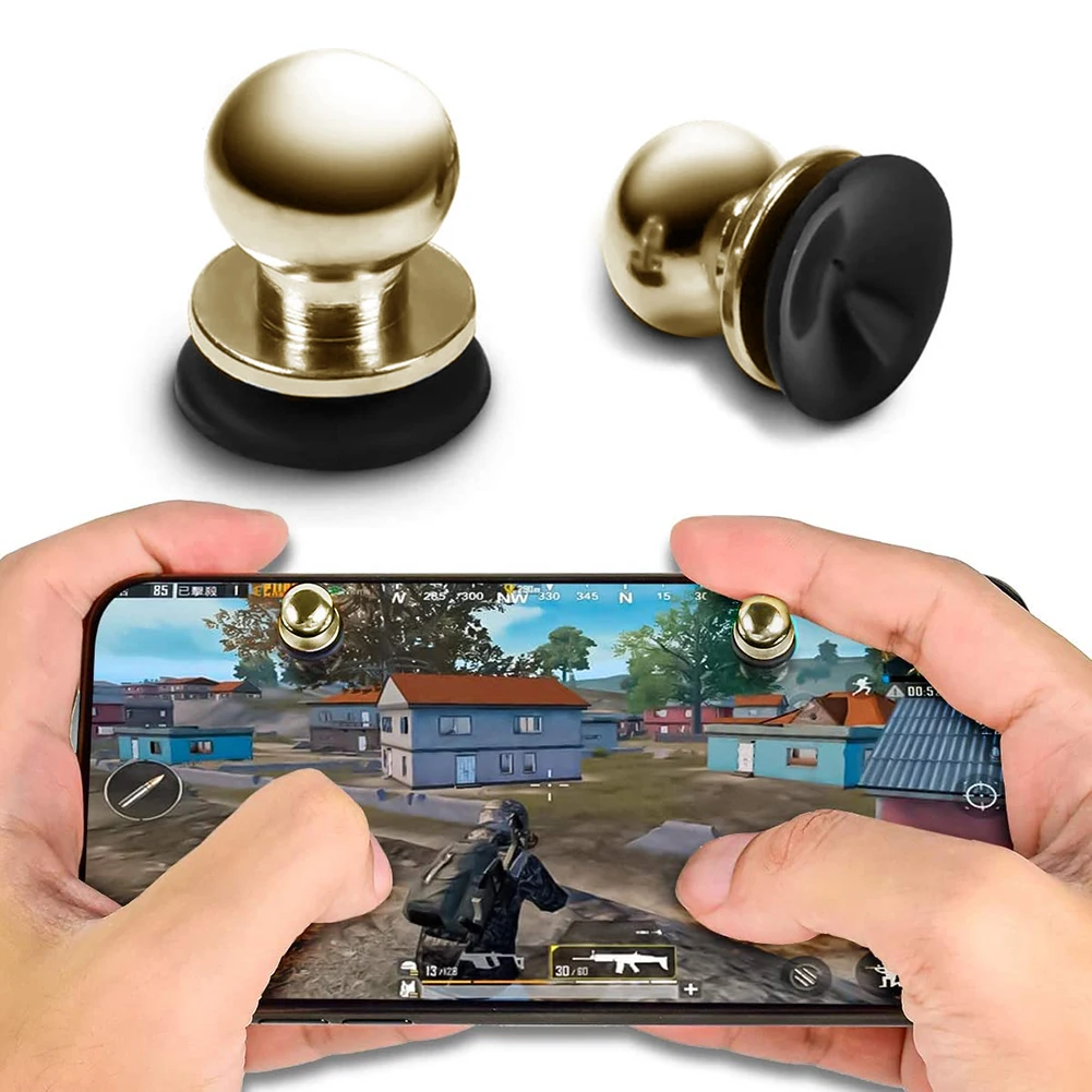 New Metal PUBG Mobile Phone Screen Trigger Button Suction Cup Mobile Game Target Shooting Button Easy Control Win Game