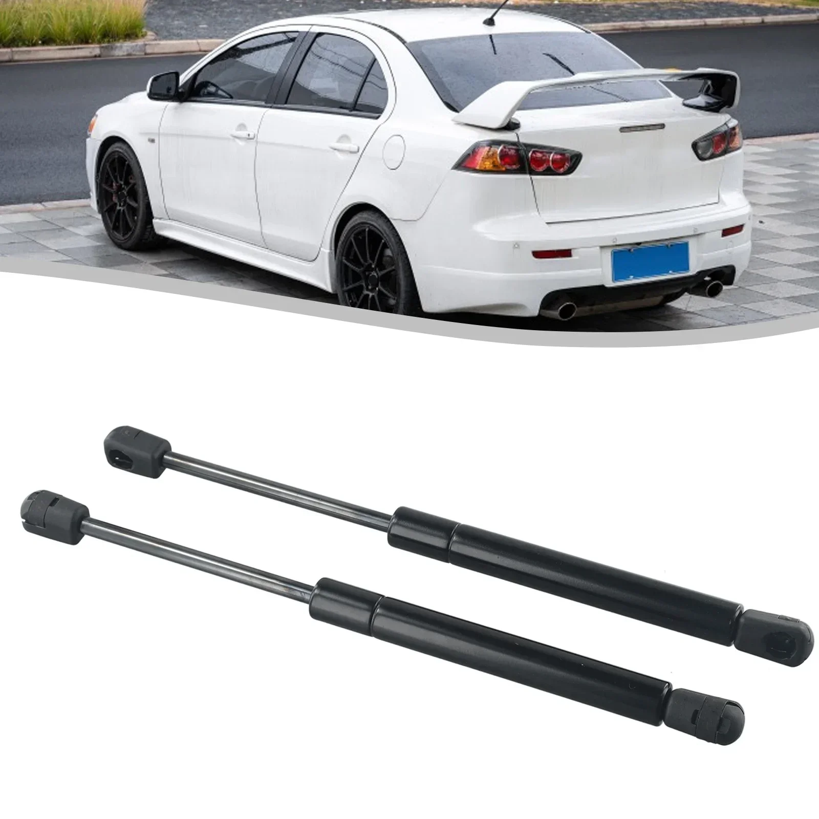 32cm 1Pair Tailgate Rear Luggage Lift Struts Black For Mitsubishi Vehicles Tailgate Pneumatic Struts For Lancer EX Trunk Strut