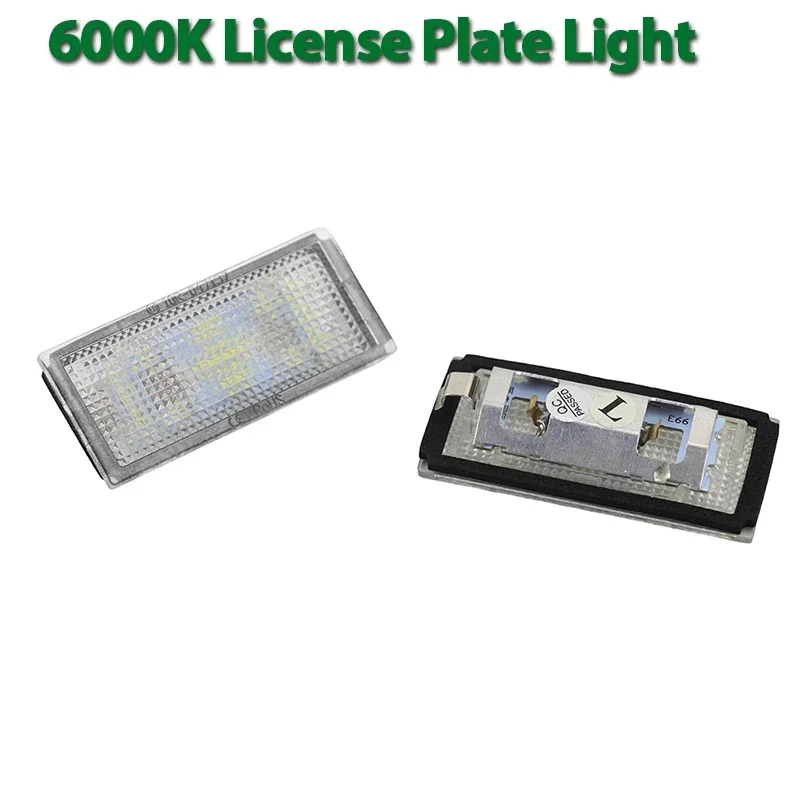 

For BMW 7 Series E65 E66 2006-2008 facelift only White License Plate Lights LED Number Plate Light Error Free License Plate Lamp