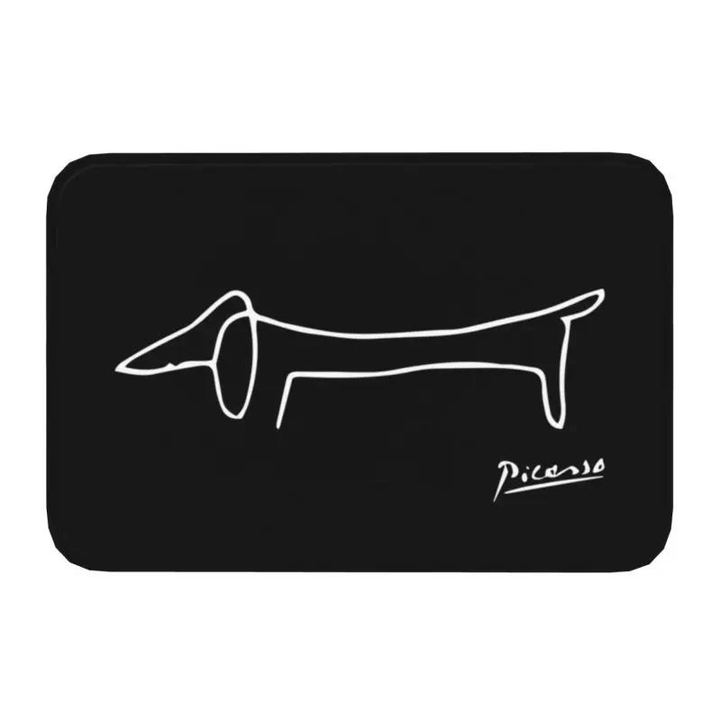 Personalized Pablo Picasso Dachsund Dog Doormat Mat Anti-Slip Kitchen Bathroom Garage Rug Carpet 40*60cm