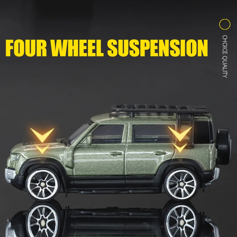 KMM 1/64 Bilancia Land R0ver Defender Pressofuso In Lega SUV Hot Wheels Auto Squisito Modello In Miniatura Giocattoli Per I Bambini Raccogliere Decorazione