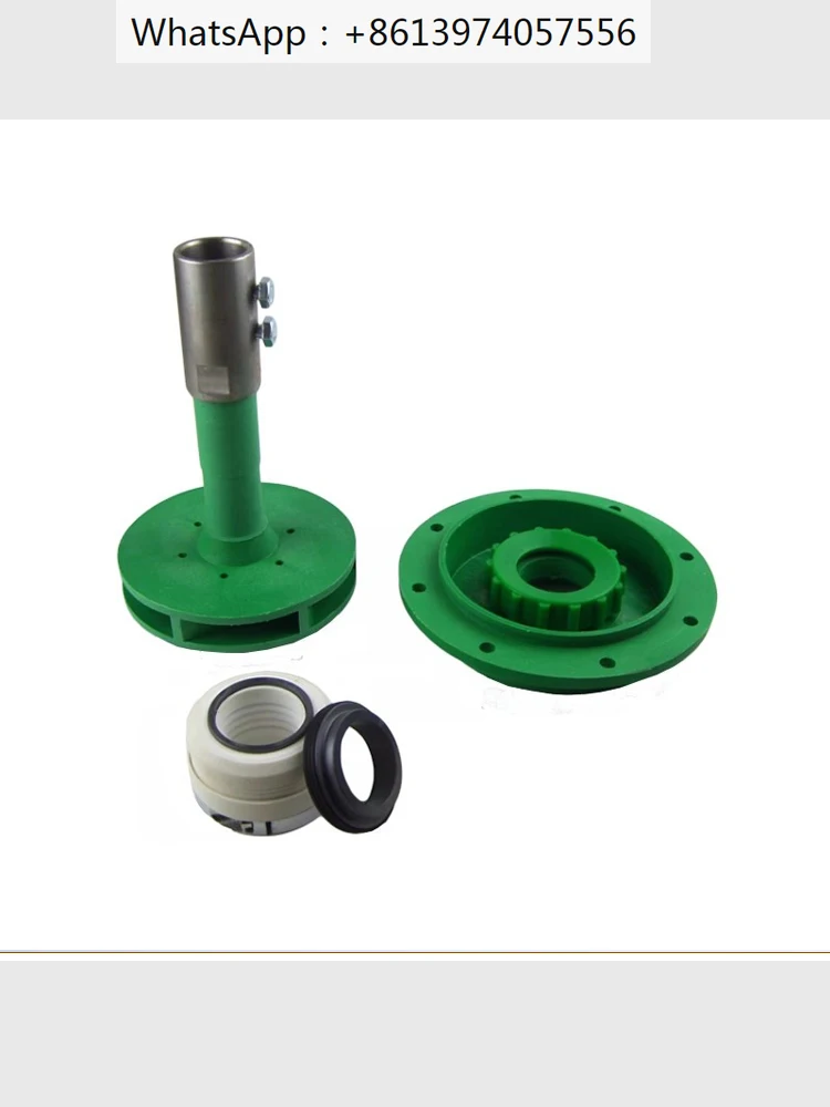 FP/FPZ Centrifugal Self-priming Chemical Pump Accessories Polypropylene Impeller Mechanical Seal Rear Pump Cover