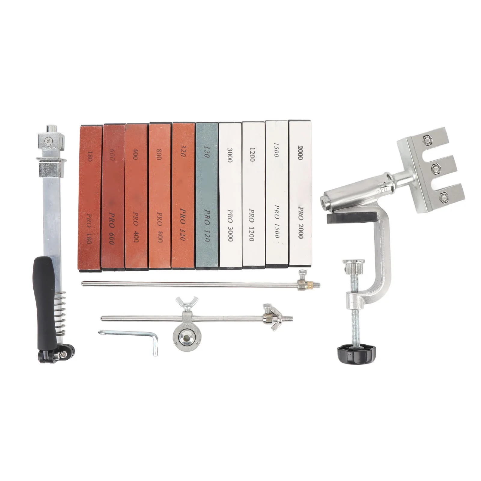 Chef Sharpening System Multi Purpose Anti Slip Fixed Angle Sharpener 360 Degree  Cast Aluminum Stainless Steel for Kitchen