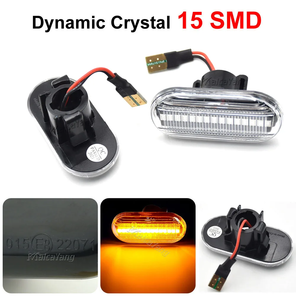 LED Dynamic Side Marker Turn Signal Lights For Dacia Duster Dokker Lodgy Renault Megane 1 Clio1 2 KANGOO ESPACE Smart Fortwo 453