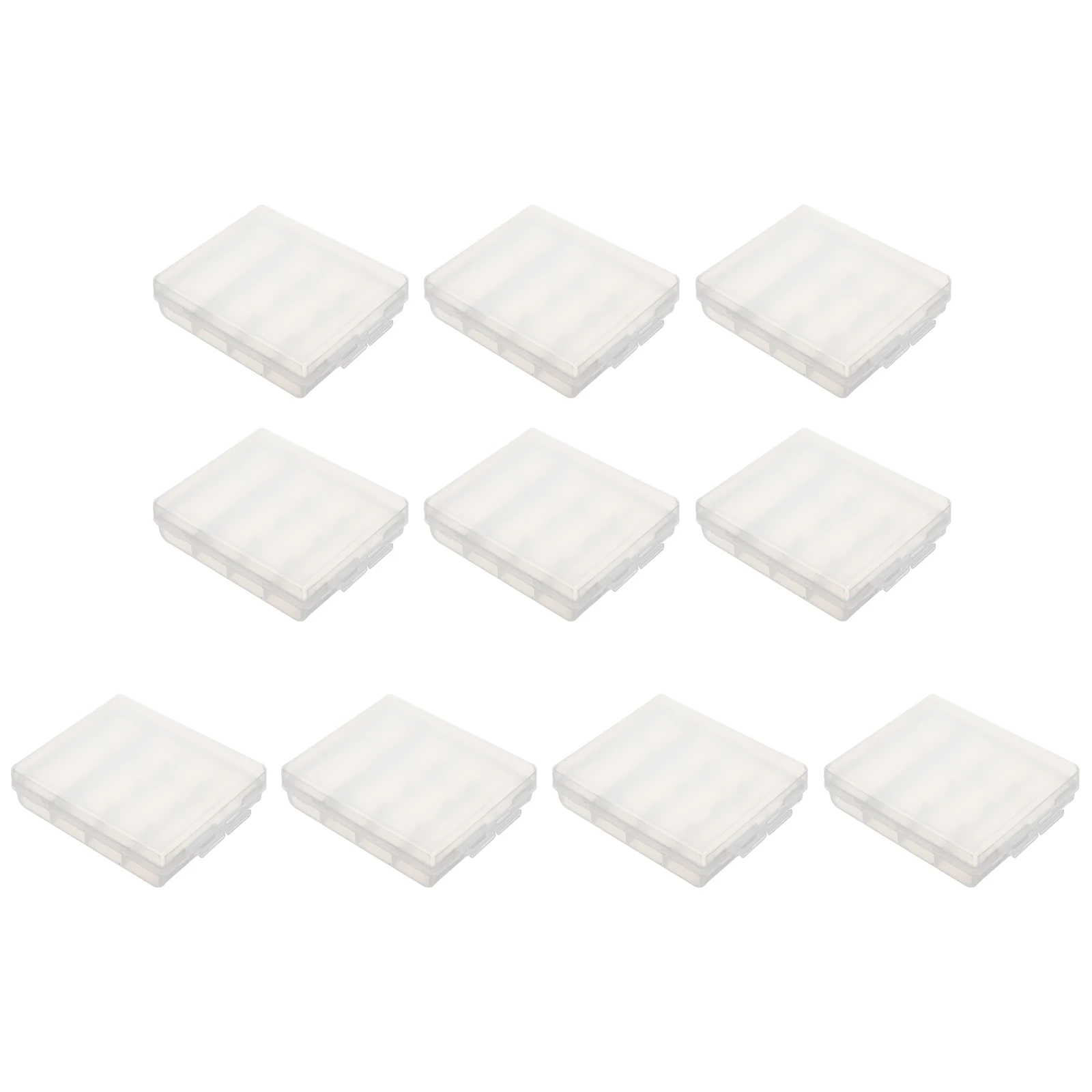 

10Pcs Premium Plastic Battery Case AA AAA Storage Box Holder Portable Clean Container