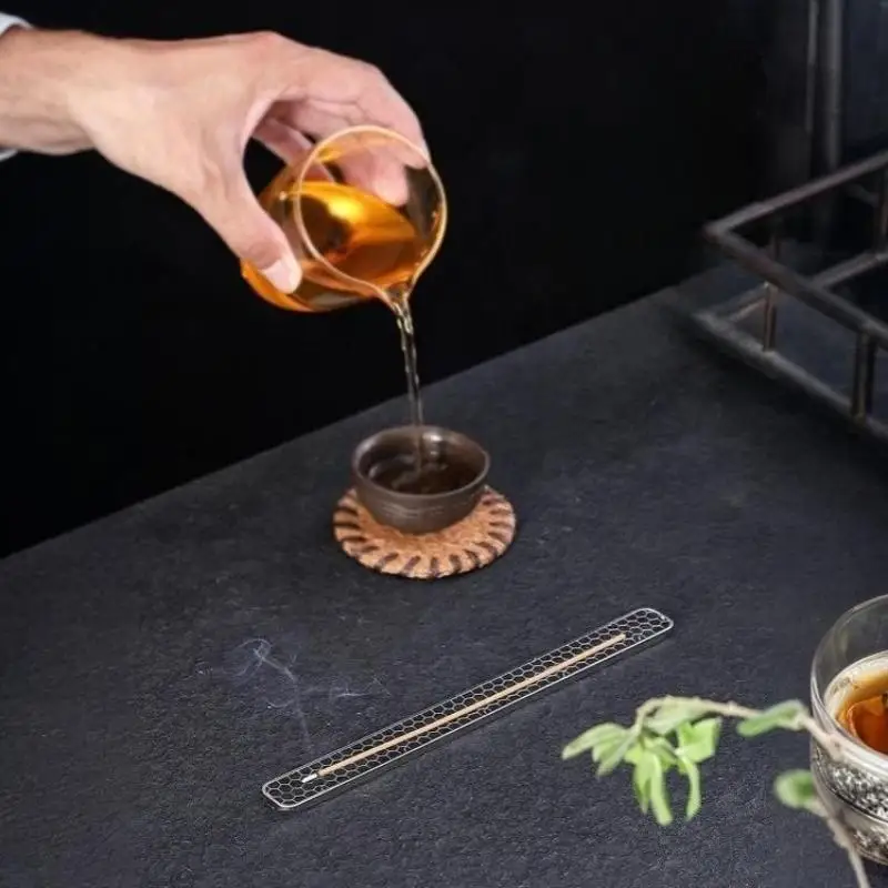 Metal Incense Burner Pad Heat-Resistant Mesh Stand For Tea Room, Yoga & Meditation Space