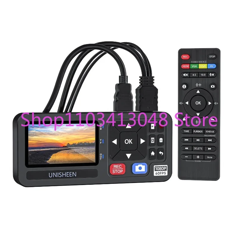 Factory Mini Size StandAlone Endoscope Switchable Video Recorder VGA DVI HDMI YPbPr RCA Camera 4K Capture Box VHS Recorder