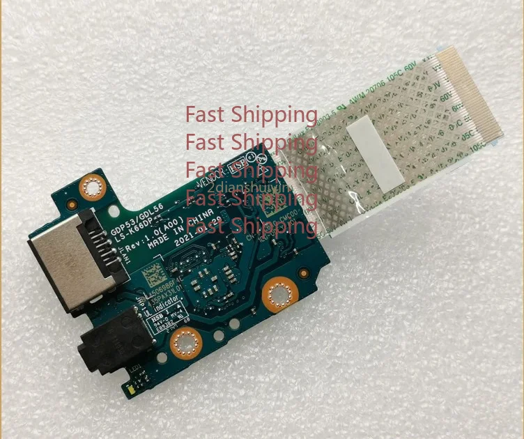 C=LS-K66DP 07C6KC Original For DELL G15 5511 5510 USB Ethernet Board 7C6KC CN-07C6KC High Quality