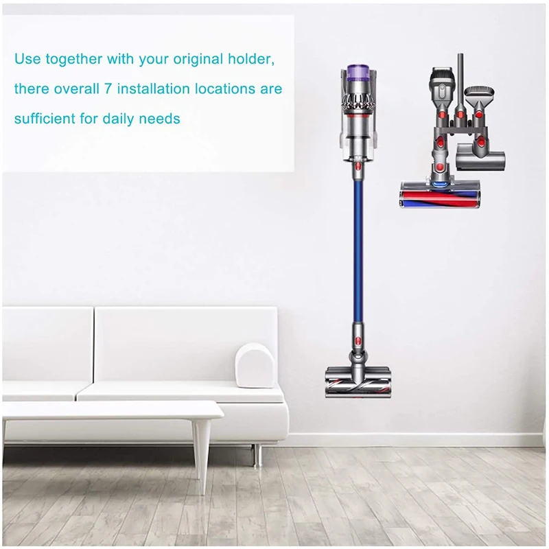 For Dyson V7 V8 V10 V11 Storage Bracket Holder Absolute Vacuum Cleaner Parts Accessories Brush Tool Nozzle Base