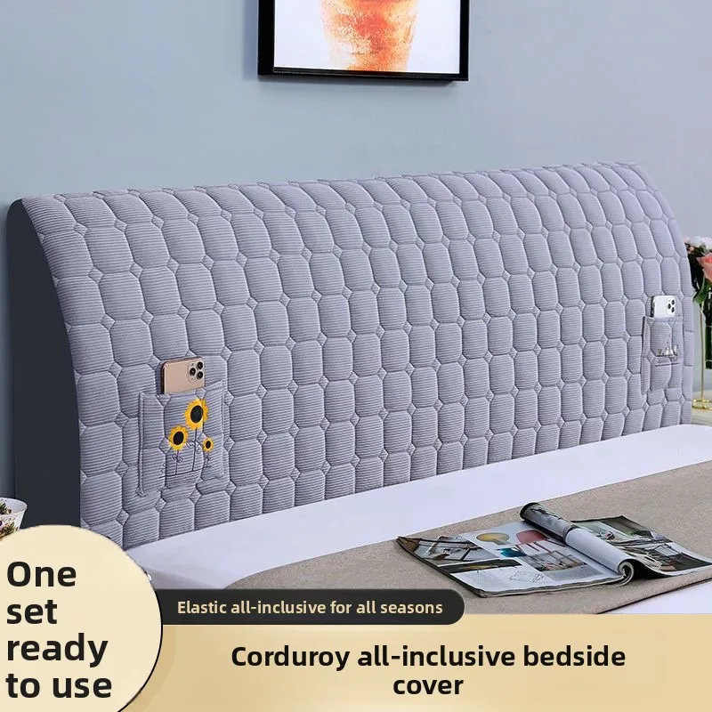 

Thiened Full Cover Dustproof Bede Pillow Protector Waable Home Use Bed Head ield JIFANPAUL Brand Soft Fabric Cover