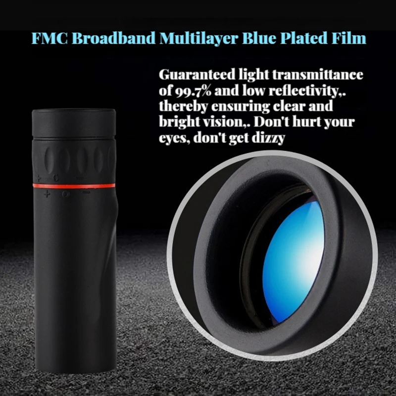 High definition monocular telescope with stand mini portable mobile phone telescope outdoor camping hunting bird watching image 3