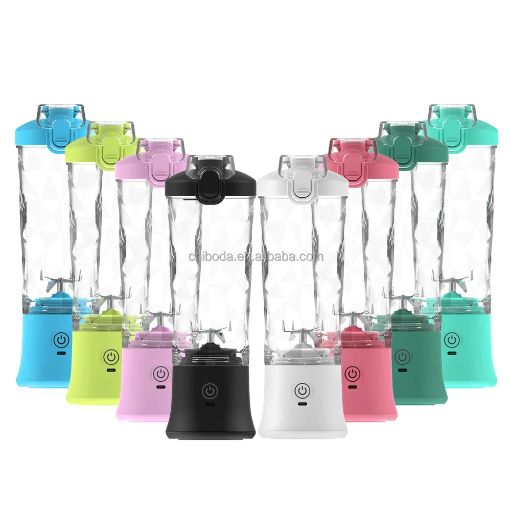 

Factory Design Colorful 600ml Travel Electric Smoothie Juice Maker Machine Automatic Juicer and Mixer Grinder Portable Blender