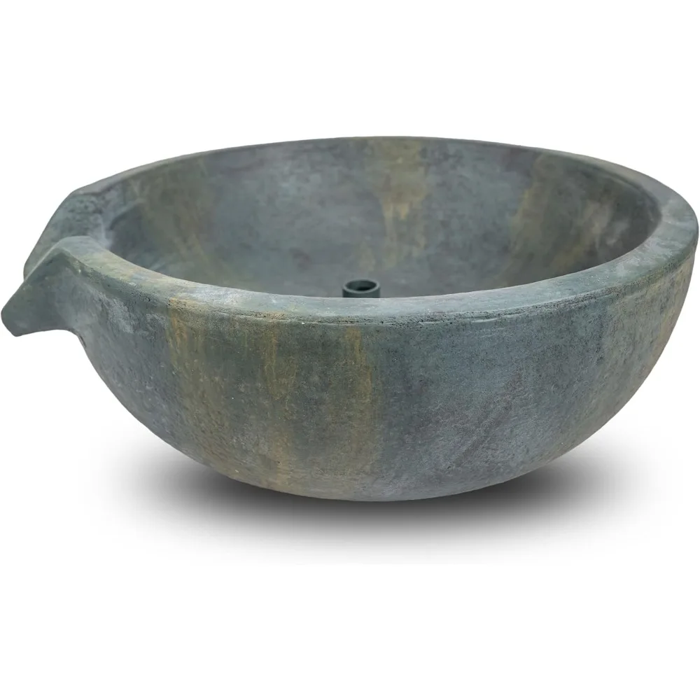 

19 inch Dia (49 cm) Spillway Bowl Outdoor Fountain, Patina