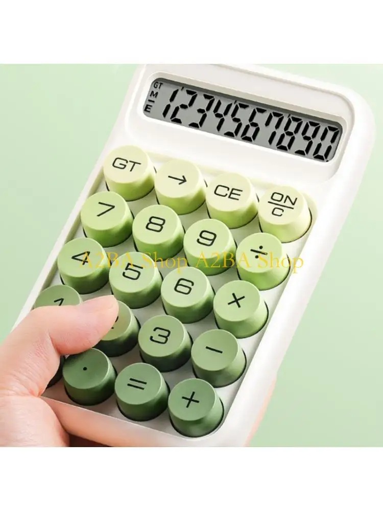 A2BA College Exam Calculator with Gradient Color Design Flexible Keyboard Multifunctional Mathematical Calculator Instrument