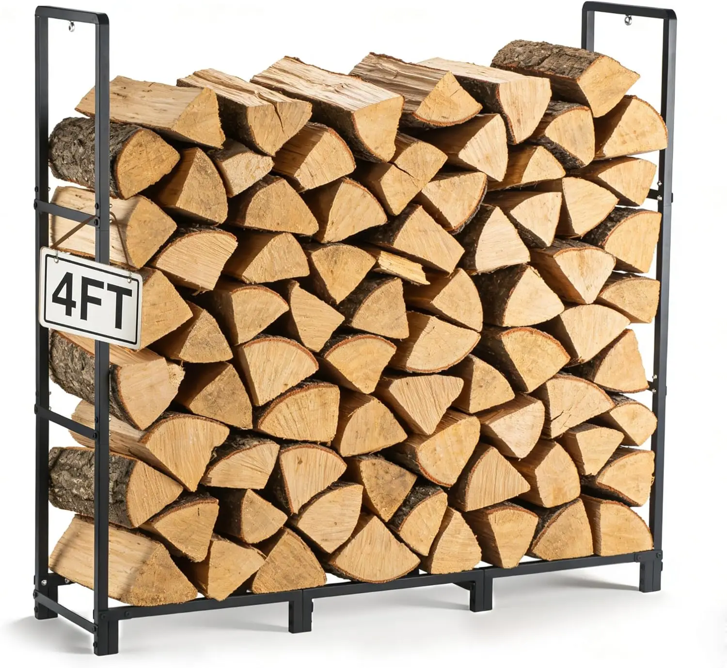 

Уличная подставка для дров 4FT, усиленная, грузоподъемность 1360 кг, для хранения дров для камина, патио, сада, для использования в помещении и на улице