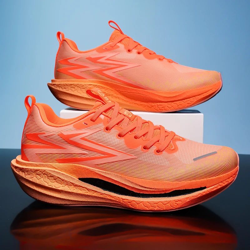 عالية الجودة ماراثون الرجال احذية الجري تنفس الطريق الركض المرأة أحذية رياضية لينة توسيد في الهواء الطلق عدم الانزلاق أحذية رياضية