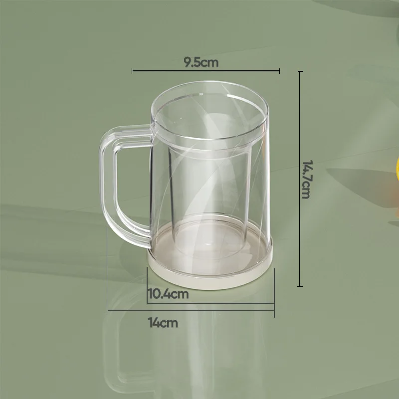 Double-layer Ice Cup Iced Beer Cup Fast Liquid Cooling Beverage Cup Large-capacity Sandwich Cold Water Kettle Creative Cup