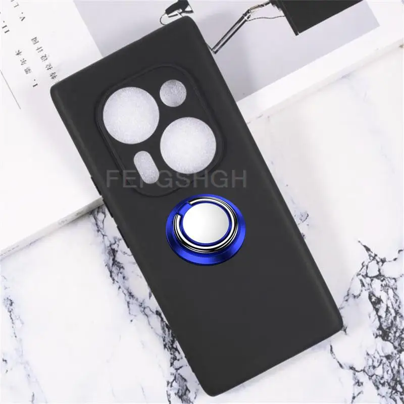 For Tecno Phantom X2 Pro Phantom X2 X 2 X2Pro Back Ring Holder Bracket TPU Soft Silicone protect Case Anti falling shell