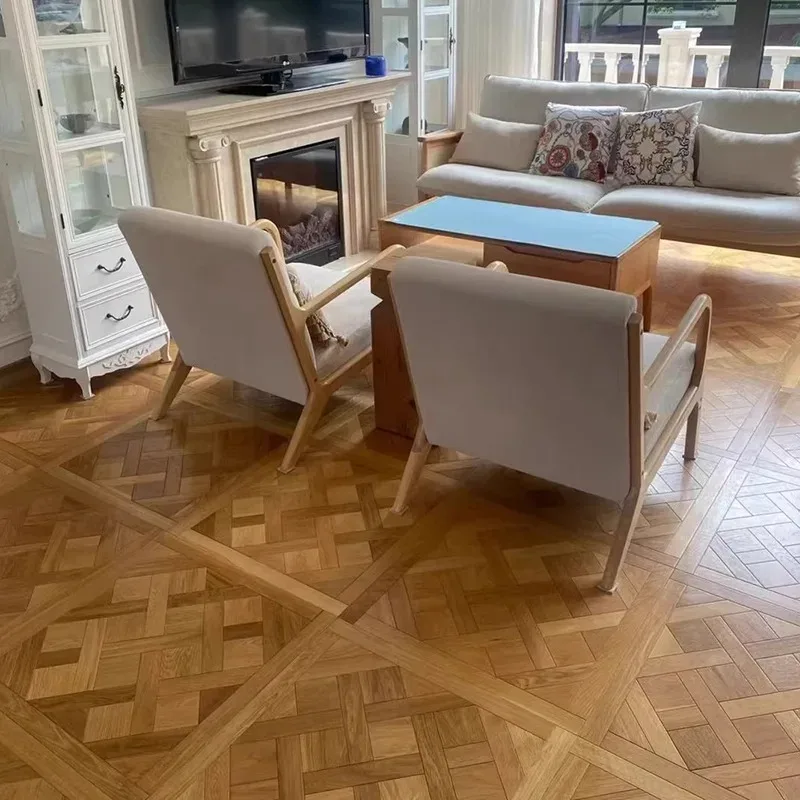 Multi-layer solid wood floor Versailles solid wood square 600 * 600 parquet