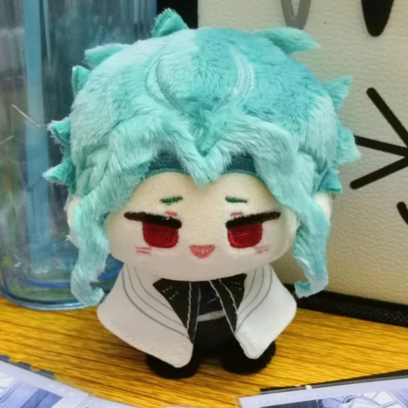 

Anime Genshin Impact Tartaglia Dottore Plush Ball 10cm Bag Keychain Cute Cartoon Ornament Figure Collectible Accessory Gift