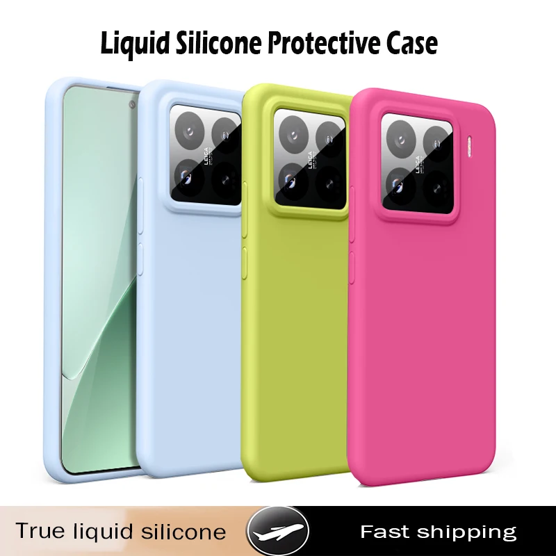 

Luxury Liquid Silicone Phone Case For Xiaomi MI 15 15 Pro 15S Pro 14 14 Pro 13 13 Pro Protective Case Shockproof Back Cover