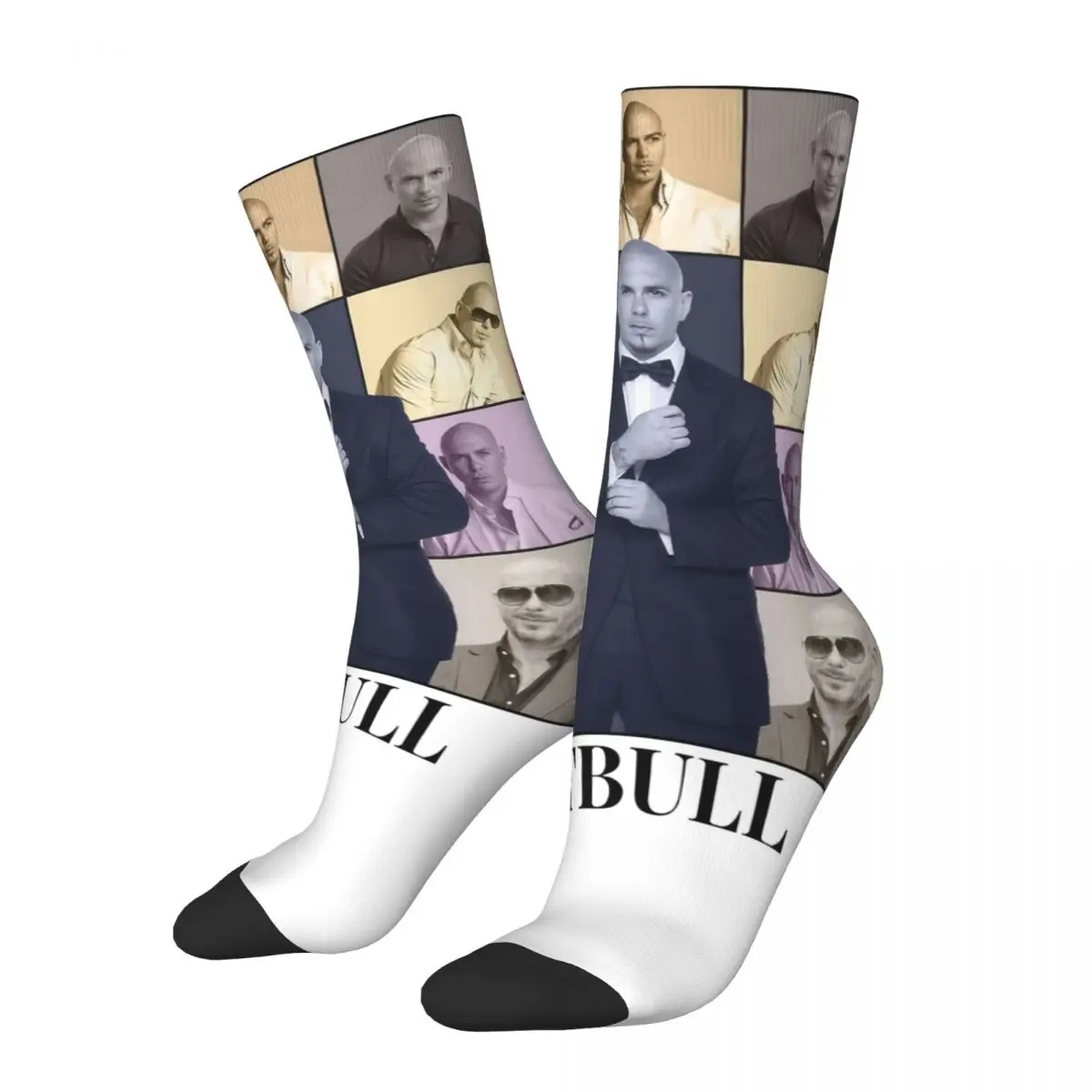 

Cool Mr Worldwide Pitbull The Eras Tour Basketball Socks Polyester Crew Socks for Unisex Sweat Absorbing