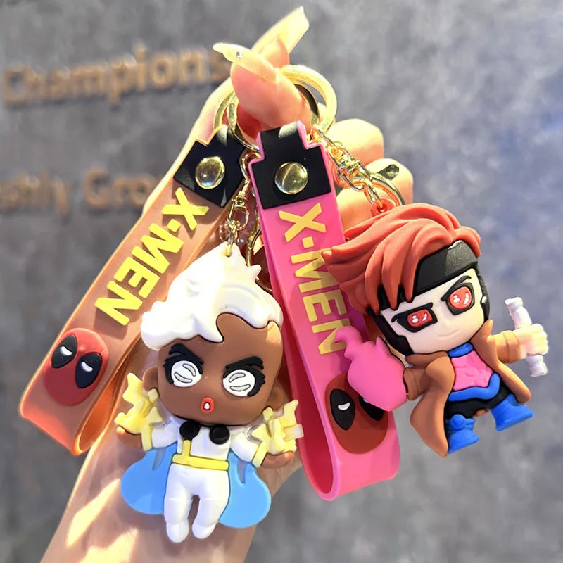 الكلاسيكية أنيمي الشكل X-Men المفاتيح المد كول وولف ستورم أنثى مفتاح سلسلة جمع لعبة للطفل هدية #2