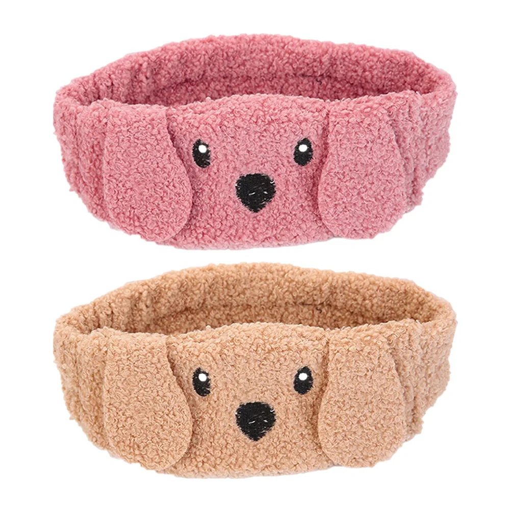 2Pcs Face Washing Headband Elastic Makeup Hairband Adjustable Soft Cloth Headband Eye Mask for Spa Relaxation Daily Use