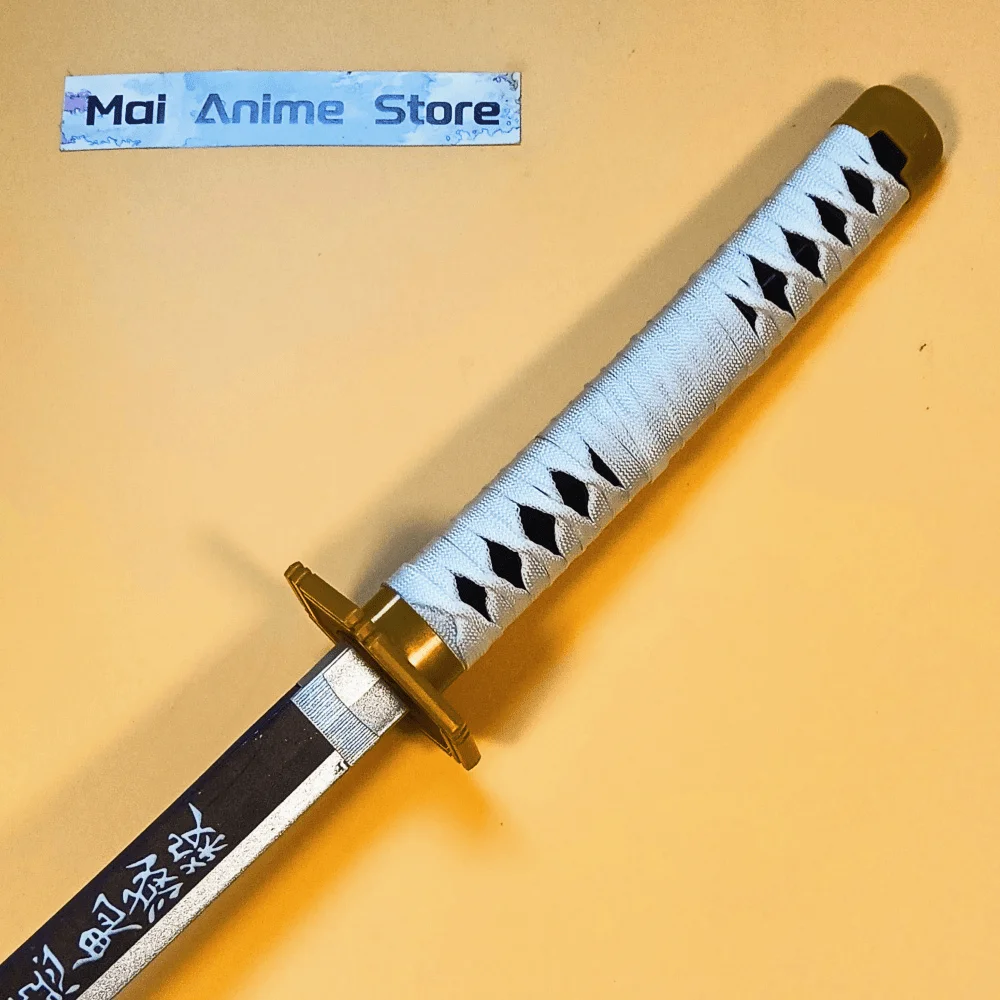 Espada katana de 40 polegadas, anime, cosplay, lâmina de tamanho real, tamanho real, japonês, katana samurai, estatueta de ação, brinquedo afiado, presente