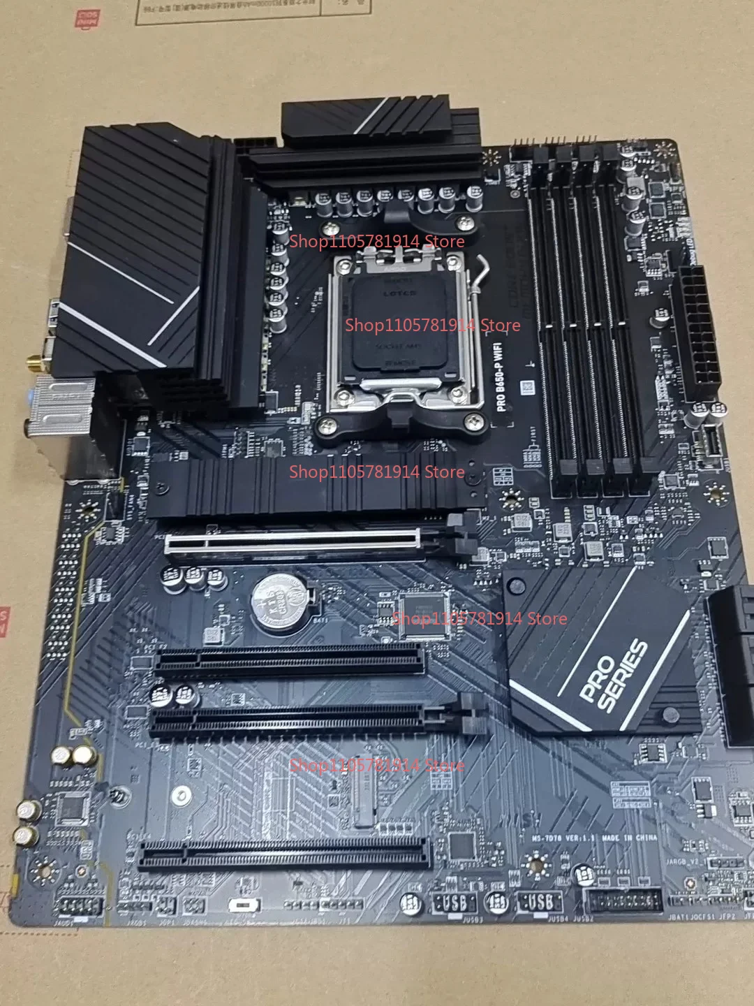 For MSI Pro B650 P WiFi Main Board + Baffle + Antenna, No Original Box Accessories