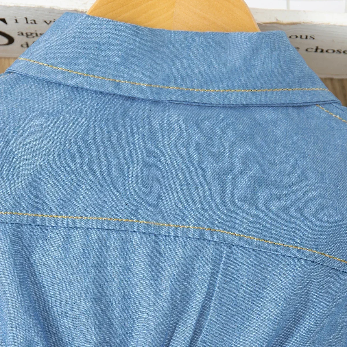 Baby Girl Dresses Spring and Autumn Soft Denim Mesh Long Sleeve Girls Princess Dresses Cute Bow Solid Color Girls Dresses 3