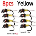 8pcs Yellow