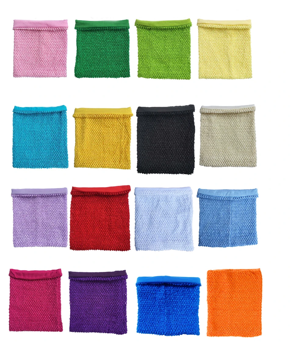 8x8Inches Lined Crchet Tutu Top Tube Tops For Baby Girls Tulle Tutu Dress Birthday Party Princess Dress DIY Accessory