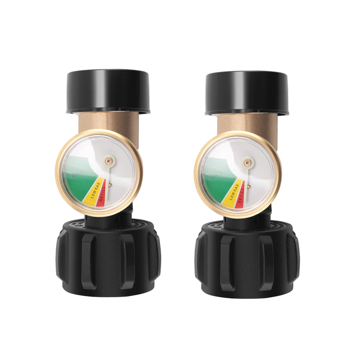 

2 Pcs RV Propane Tank Gauge Level Indicator Gas Pressure Meter with Type 1 Connection,Upgraded Propane Leak Detector