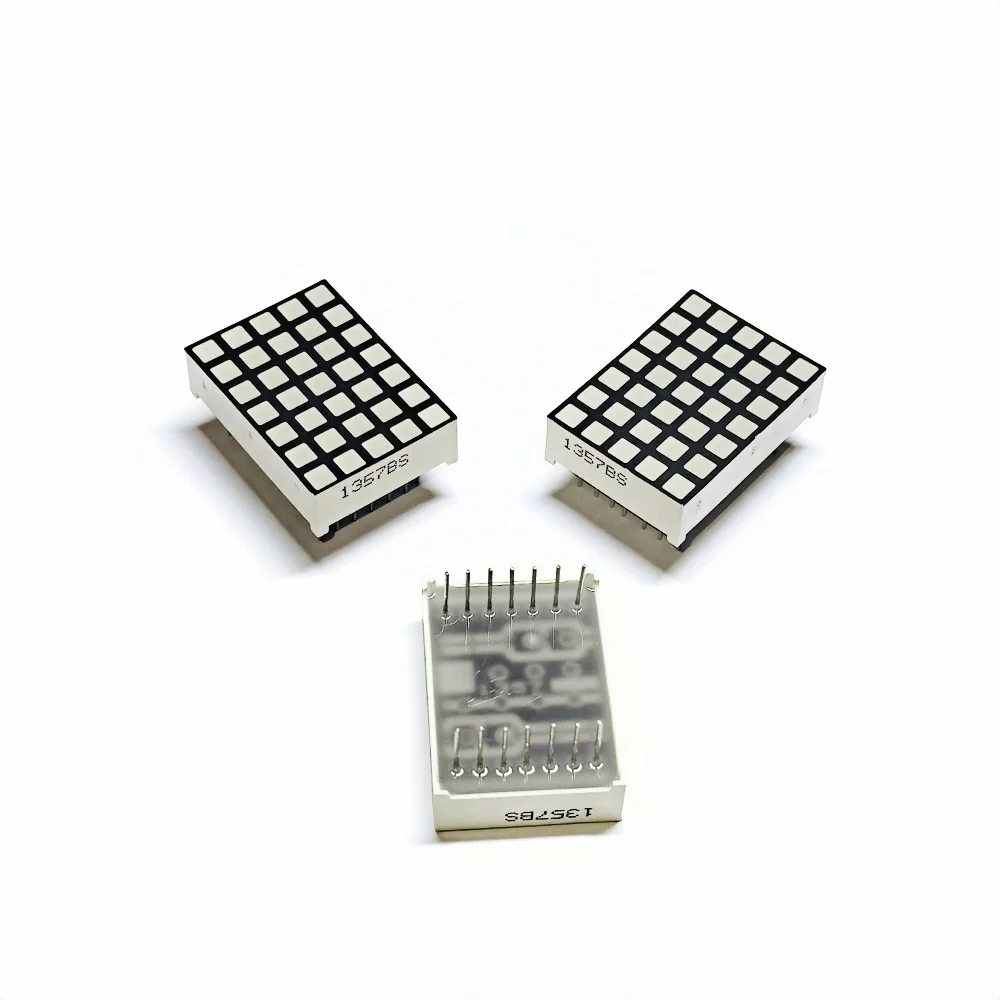 10 قطعة ф3X3mm 5X7 شاشة مصفوفة نقطية 20.5X28.5 مللي متر شاشة مصفوفة 1357 سلسلة عرض مصفوفة نقطية