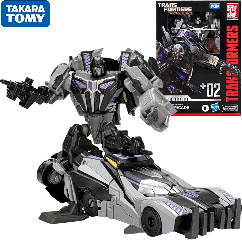 

Hasbro Transformers Studio Series WFC Deluxe 02 Gamer Edition Barricade Action Figure Robot Anime Model Collection Toys Gift