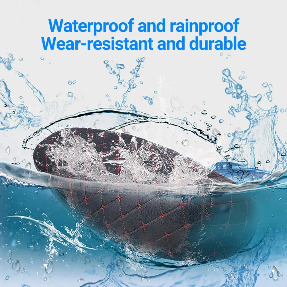 

Good-looking Scratch-resistant 3D Faux Leather Seat Pad Protective Cover Dustproof Sun-resistant Seat Cushion Cover