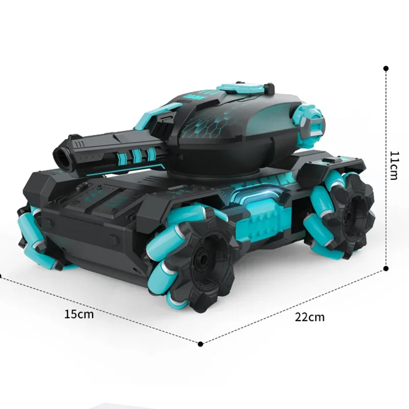 2.4G RC Tank 4WD Remote Control Car Tank Water Bomb Shooting Tank Gesture Sensing Electric blindato Boy Toys For Kids Gifts