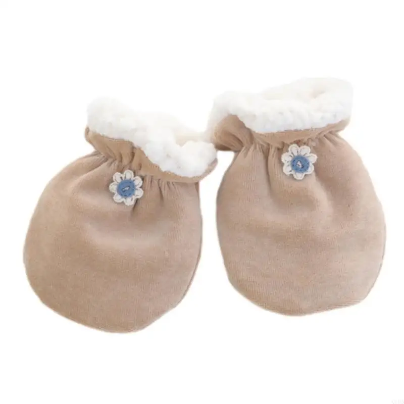 

Baby Winter Mittens Soft Fleece Full Finger Gloves Warm Infant Gloves Newborn Anti-Grab Mittens for Cold Weather
