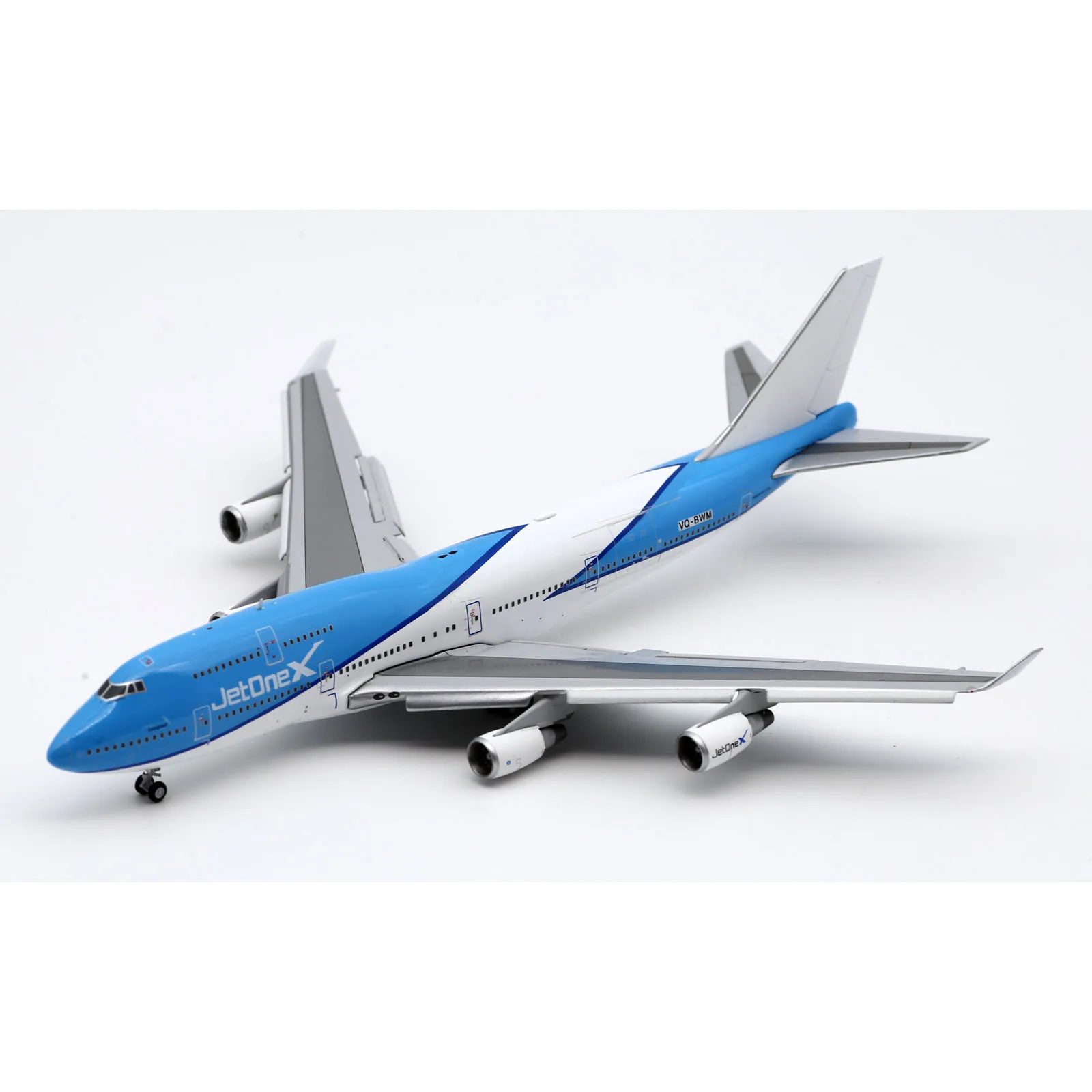 Avión coleccionable de aleación LH4284A, regalo JC Wings 1:400 JetOneX Airlines Boeing B747-400, modelo de avión fundido a presión, VQ-BWM Flaps Down