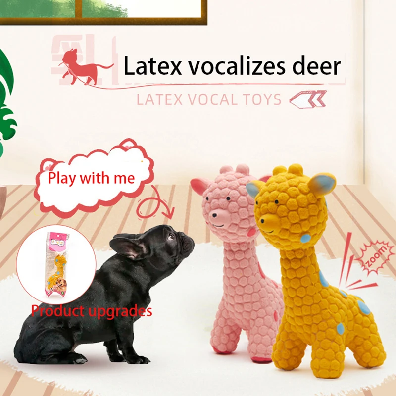 

2024 Latex Deer Toy Puppy Puppy Interactive Molars Bite Sound Dog Toys