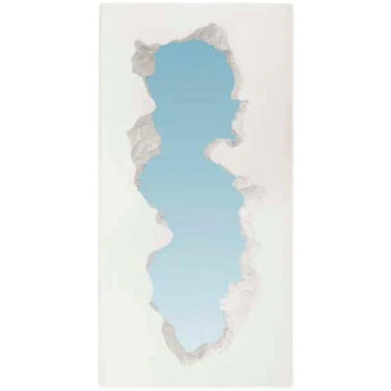 Italian art modeling shaped wave full-length mirror decorative floor mirror