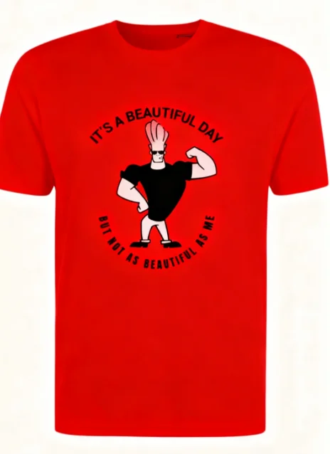 تي شيرت ممتع للرجل الجديد جوني برافو. هذا يوم رائع. أفضل هدية رائعة للرجال. بلوزة مريحة من القطن الخالص بأكمام قصيرة