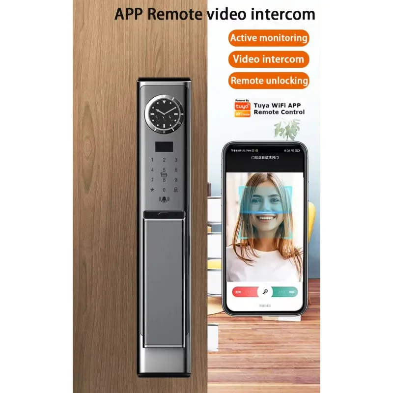 STLF Tuya 3d Face Digital Smart Door Lock con e impronte digitali Smart Lock automatico Smart Locks per porta d'ingresso